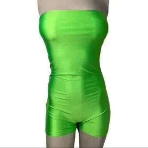 Day & Night Pants & Jumpsuits | Neon Green Spandex Tube Bodycon Romper~Size M | Color: Green | Size: M | Vibrant_B_'s Closet Day & Night Pants & Jumpsuits | Neon Green Spandex Tube Bodycon Romper~Size M | Color: Green | Size: M | Vibrant_B_'s Closet